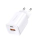 Мережевий зарядний пристрій CHAROME C11 Pure PD+QC 3.0 30W Charger  White