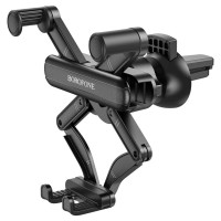 Тримач для мобільного BOROFONE BH78 Point air outlet gravity linkage car holder Black