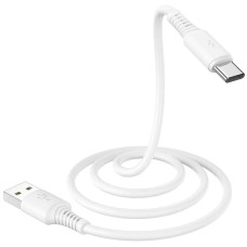 Кабель BOROFONE BX47 USB to Type-C, 3A, 1m, PVC, PVC connectors, White