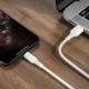 Кабель BOROFONE BX47 USB to iP 2.4A, 1m, PVC, PVC connectors, White