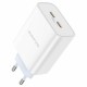 Мережевий зарядний пристрій BOROFONE BA73A Young PD35W dual port(2C) charger White