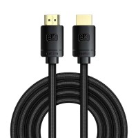 Кабель Baseus High Definition Series HDMI 8K to HDMI 8K Adapter Cable(Zinc alloy) 1m Black