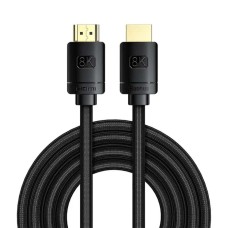 Кабель Baseus High Definition Series HDMI 8K to HDMI 8K Adapter Cable(Zinc alloy) 1m Black