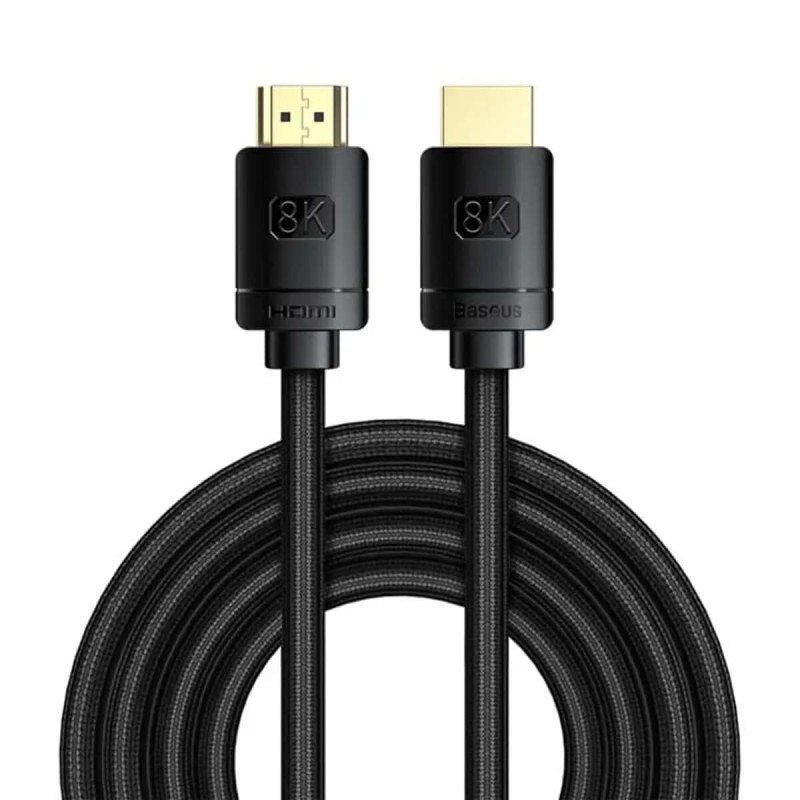 Кабель Baseus High Definition Series HDMI 8K to HDMI 8K Adapter Cable(Zinc alloy) 1m Black
