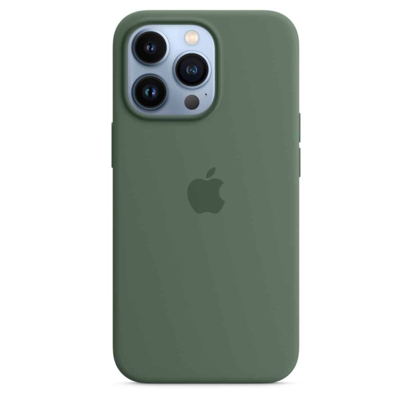 Силіконовий чохол для iPhone з підтримкою Magsafe зелений