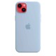 Силіконовий чохол для iPhone з підтримкою Magsafe блакитний