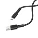 Кабель BOROFONE BX31 USB to Type-C 2.4A, 1m, silicone, TPE connectors, Black