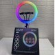 Кільцева світлодіодна LED лампа RGB MJ36, 36 см з тримачем для телефону + пульт