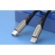 Кабель Vention USB 2.0 C to Lightning Cable 1M Gray Aluminum Alloy Type (TACHF)