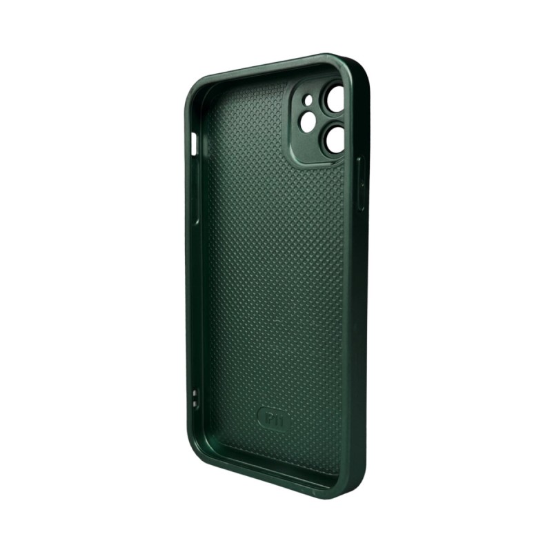 Чохол для смартфона AG Glass Matt Frame Color MagSafe Logo for Apple iPhone 11 Cangling Green