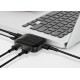 USB-Hub Baseus Fully folded portable 4-in-1 USB HUB  Black