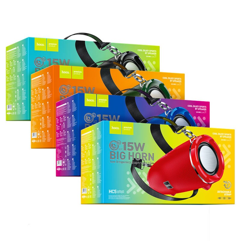 Портативна колонка HOCO HC5 Cool Enjoy sports BT speaker Red