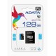 microSDXC (UHS-1) A-DATA Premier 128Gb Class 10 А1 (R-100Mb/s)  (adapter SD)