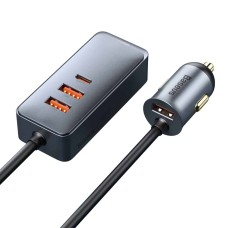 АЗП Baseus Share Together PPS multi-port Fast charging with extension cord 120W 3U+1C Gray
