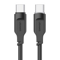 Кабель Usams US-SJ567 Type-C To Type-C PD 100W Data Cable Lithe Series 1.2m Black