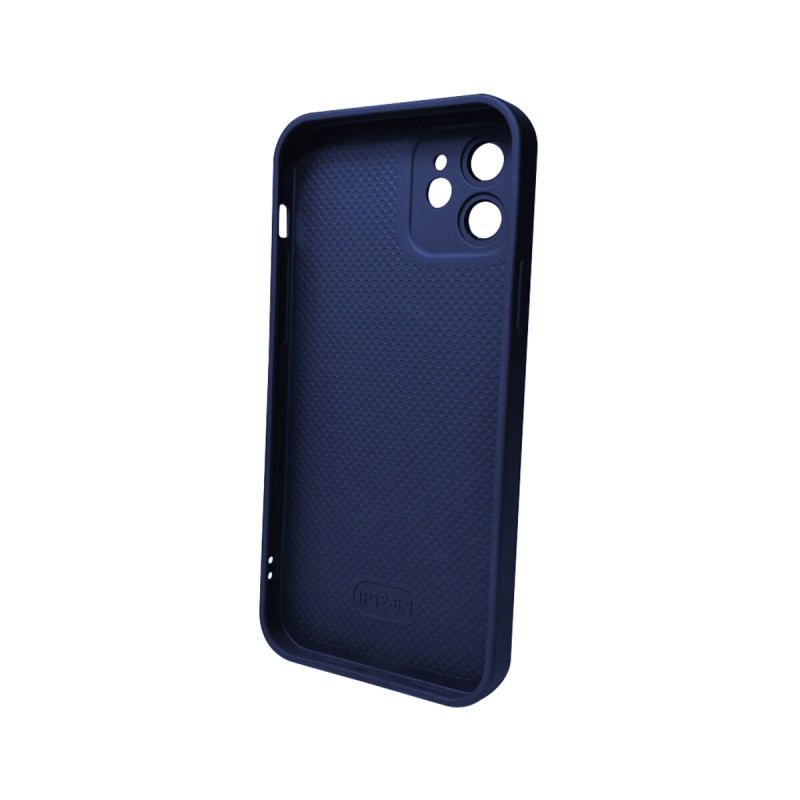 Чохол для смартфона AG Glass Matt Frame Color MagSafe Logo for Apple iPhone 12 Navy Blue