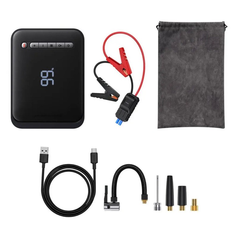 Автомобільний пуско-зарядний пристрій Baseus Super Energy 2-in-1 Jump Starter (1000A) Black