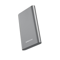 Зовнішній акумулятор BOROFONE BT19A Universal, mobile power bank, 15000mAh 2A Metal Grey