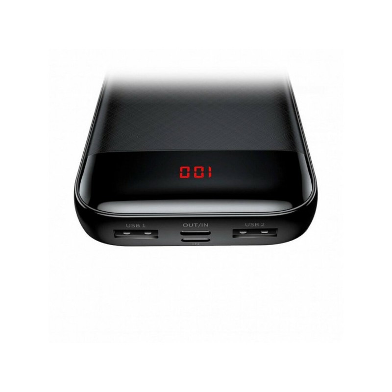Зовнішній акумулятор Baseus Mini Cu Digital Display 20000mAh  Black