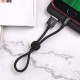 Кабель HOCO X35 USB to Micro 2.4A, 0.25m, nylon, aluminum connectors, Black