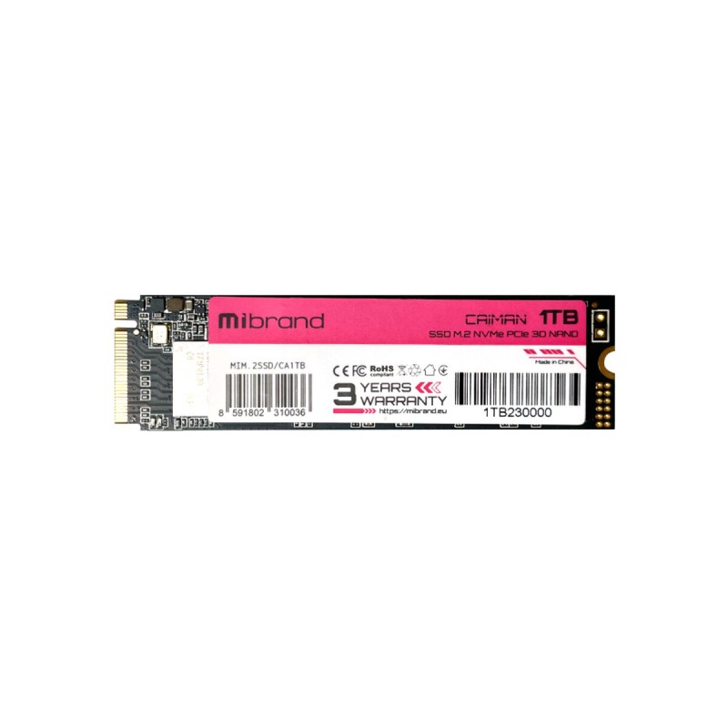 SSD M.2 Mibrand Caiman 1TB NVMe 2280 PCIe 3.0 3D NAND