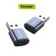 Адаптер Essager Soray OTG (Type-C Female to USB -AMale) USB3.0 Adaptor  grey (EZJCA-SRB0G)