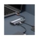 USB-Hub Baseus Metal Gleam Series 7-in-1 Multifunctional Type-C HUB Docking Station Gray (Type-C to HDMI*1+USB3.0*2+USB-C*1+PD*1+SD/TF*1)
