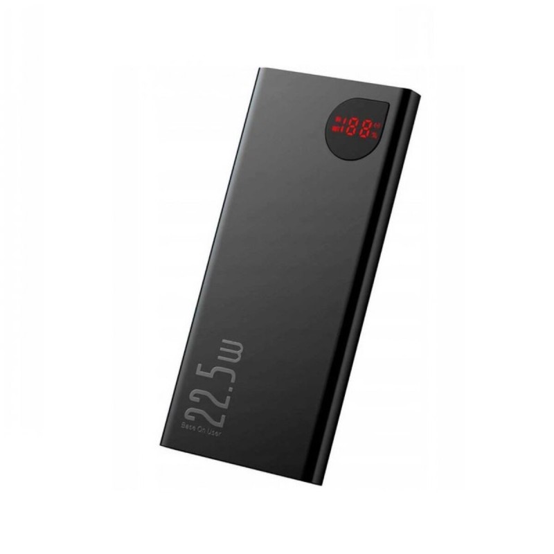 Зовнішній акумулятор Baseus Adaman Metal Digital Display Quick Charge Power Bank 20000mAh 22.5W (2021 Editon) Black