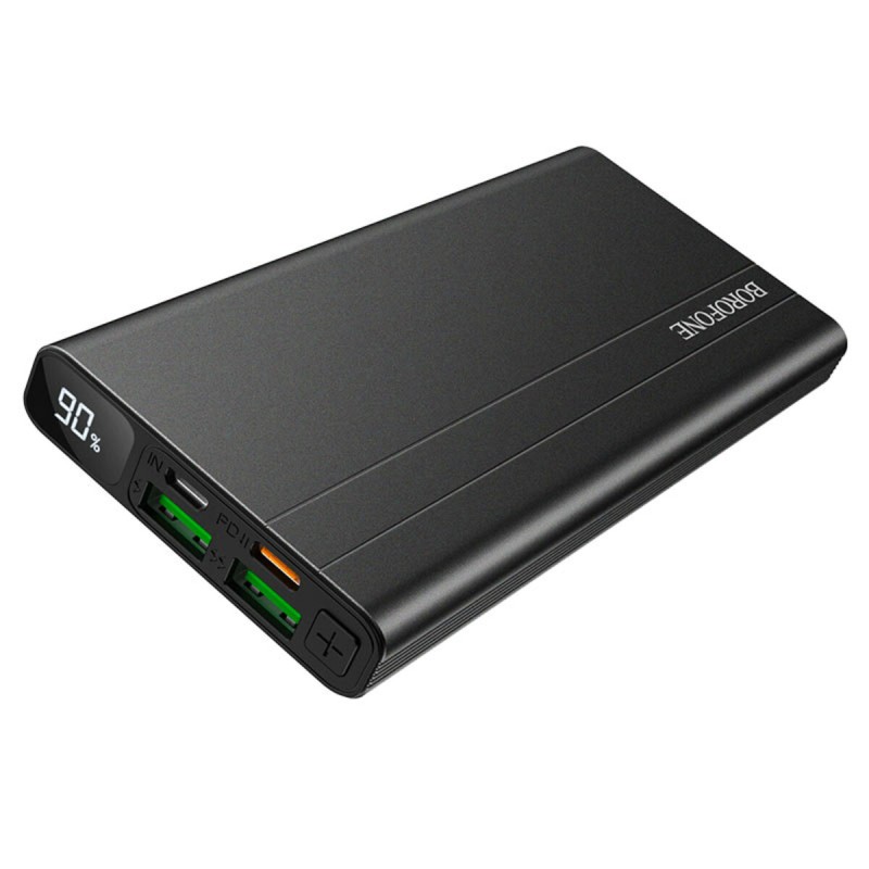 Зовнішній акумулятор BOROFONE BT34 Velocity PD + QC3.0 mobile power bank 2A Black