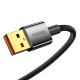 Кабель Baseus Explorer Series Auto Power-Off Fast Charging Data Cable USB to Type-C 100W 1m Black