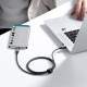 Кабель Baseus Explorer Series Auto Power-Off Fast Charging Data Cable USB to Type-C 100W 1m Black