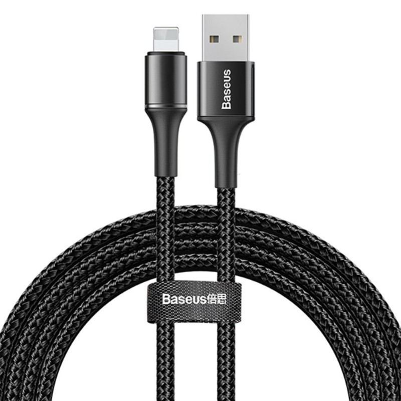 Кабель Baseus Halo Data Cable USB For IP 1.5A 2m Black