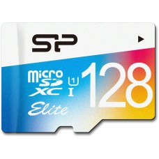 microSDXC (UHS-1) SiliconPower Elite Color 128Gb class 10 (adapter SD)