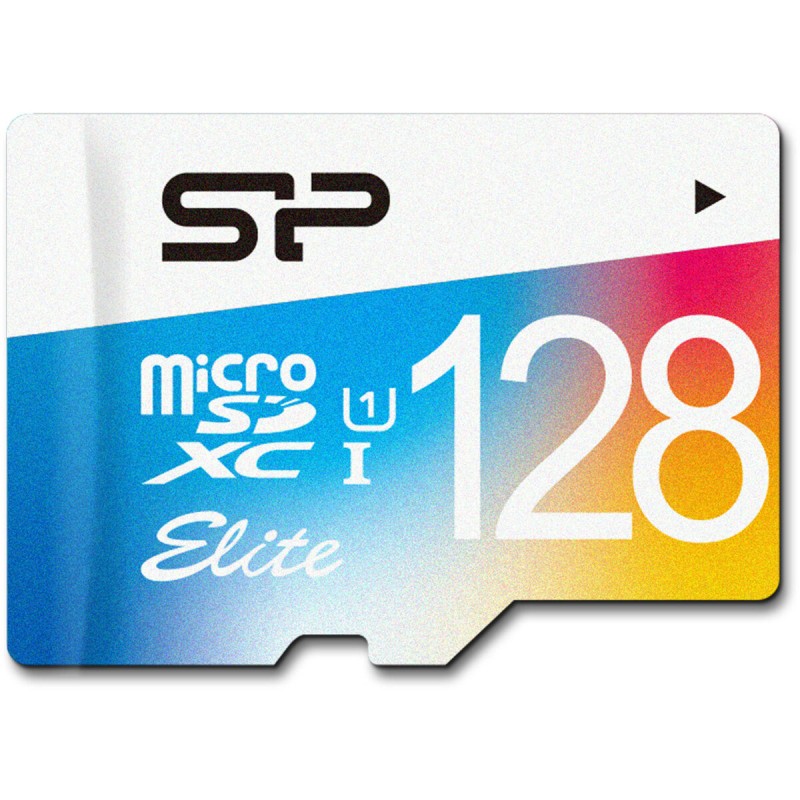 microSDXC (UHS-1) SiliconPower Elite Color 128Gb class 10 (adapter SD)
