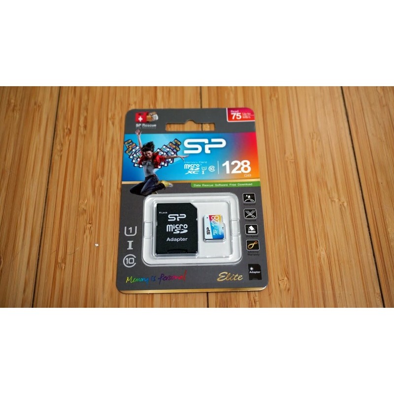 microSDXC (UHS-1) SiliconPower Elite Color 128Gb class 10 (adapter SD)