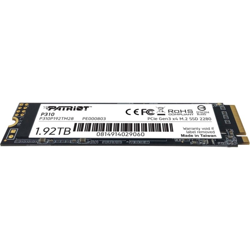 SSD M.2 Patriot P310 1920GB NVMe 2280 PCIe 3.0x4 3D NAND TLC