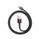 Кабель Baseus Cafule Cable USB For Type-C 3A 0.5m Red+Black