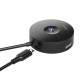 USB-Hub Baseus round box HUB adapter (Type-C to USB3.0*1+USB2.0*3) Black