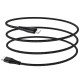 Кабель BOROFONE BU27 USB to iP, 3A, 20W, 1m, nylon, aluminum connectors,  Black