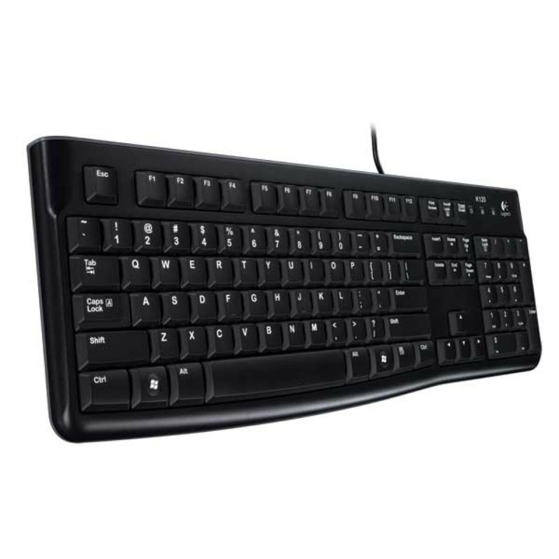 Клавіатура дротова LOGITECH  K120  Russian Layout Black