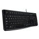 Клавіатура дротова LOGITECH  K120  Russian Layout Black