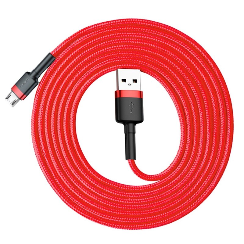 Кабель Baseus cafule Cable USB For Micro 1.5A 2M Red+Red