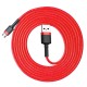 Кабель Baseus cafule Cable USB For Micro 1.5A 2M Red+Red