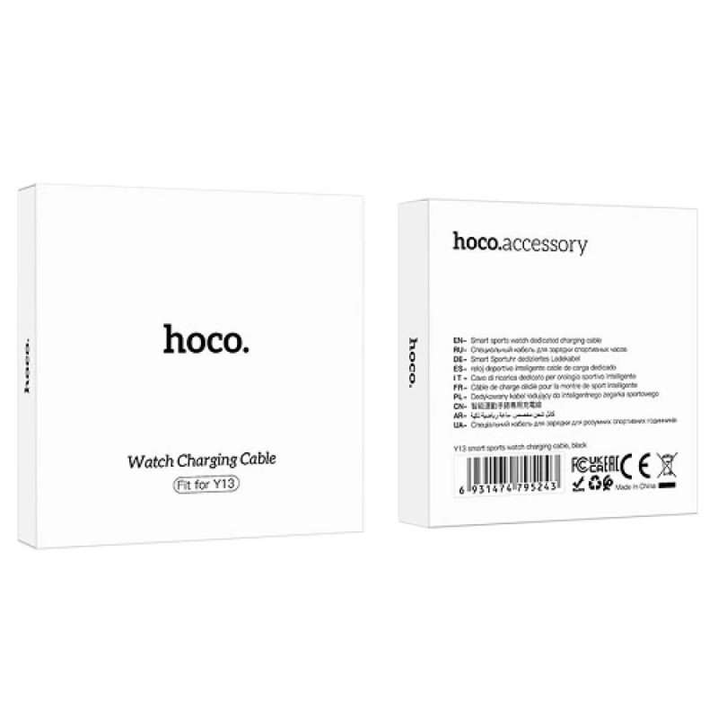 Кабель HOCO Y13 smart sports watch charging cable Black