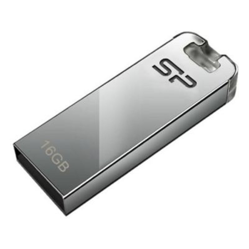 Flash SiliconPower USB 2.0 Touch T03 16Gb Transparent no chain metal