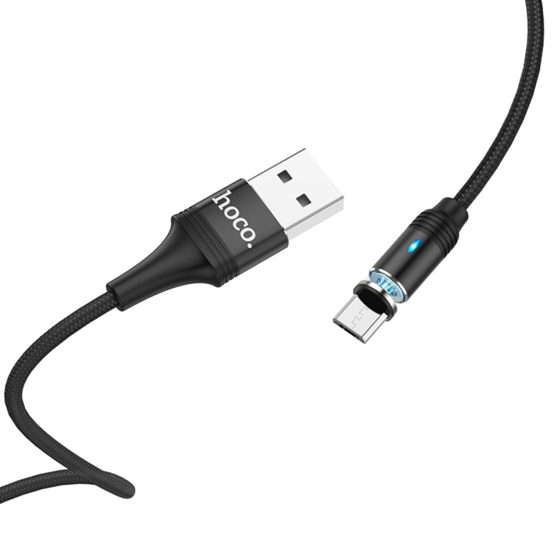 Кабель HOCO U76 Fresh magnetic charging cablefor Micro Black