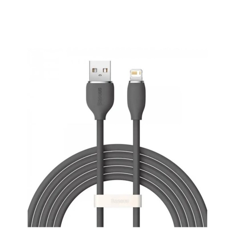 Кабель Baseus Jelly Liquid Silica Gel Fast Charging Data Cable USB to iP 2.4A 2m Black