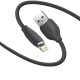 Кабель Baseus Jelly Liquid Silica Gel Fast Charging Data Cable USB to iP 2.4A 2m Black