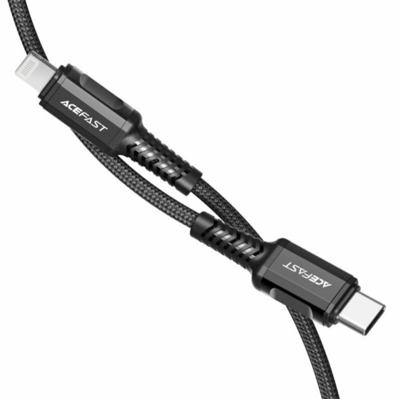 Кабель ACEFAST C1-01 Type-C to iP 3A, 1.2m, nylon, aluminum connectors, Gray