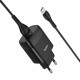 Мережевий зарядний пристрій HOCO C72Q Glorious single port QC3.0 charger set(Type-C)  Black